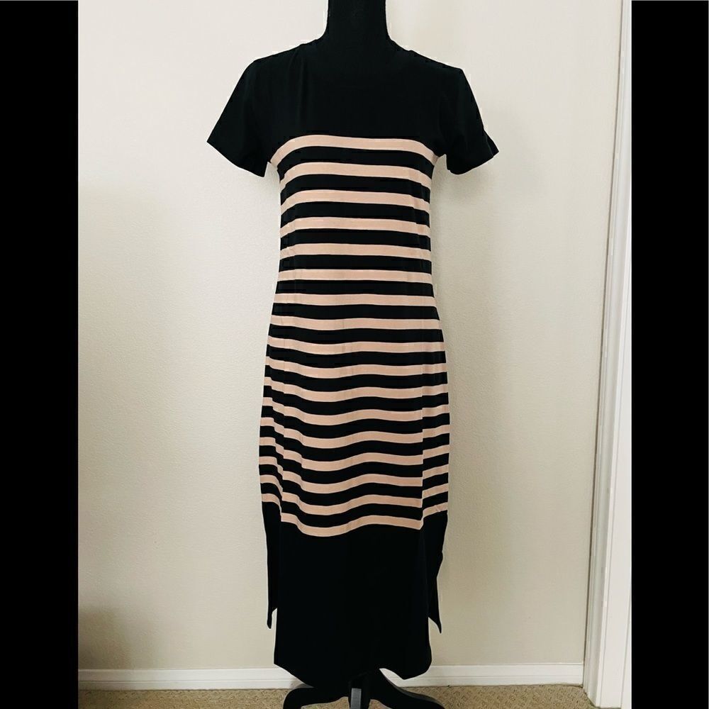 NWT J.Crew Striped T-Shirt Dress